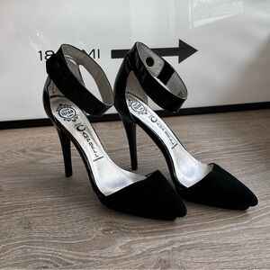 JEFFREY CAMPBELL SOLITAIRE HEEL IN BLACK